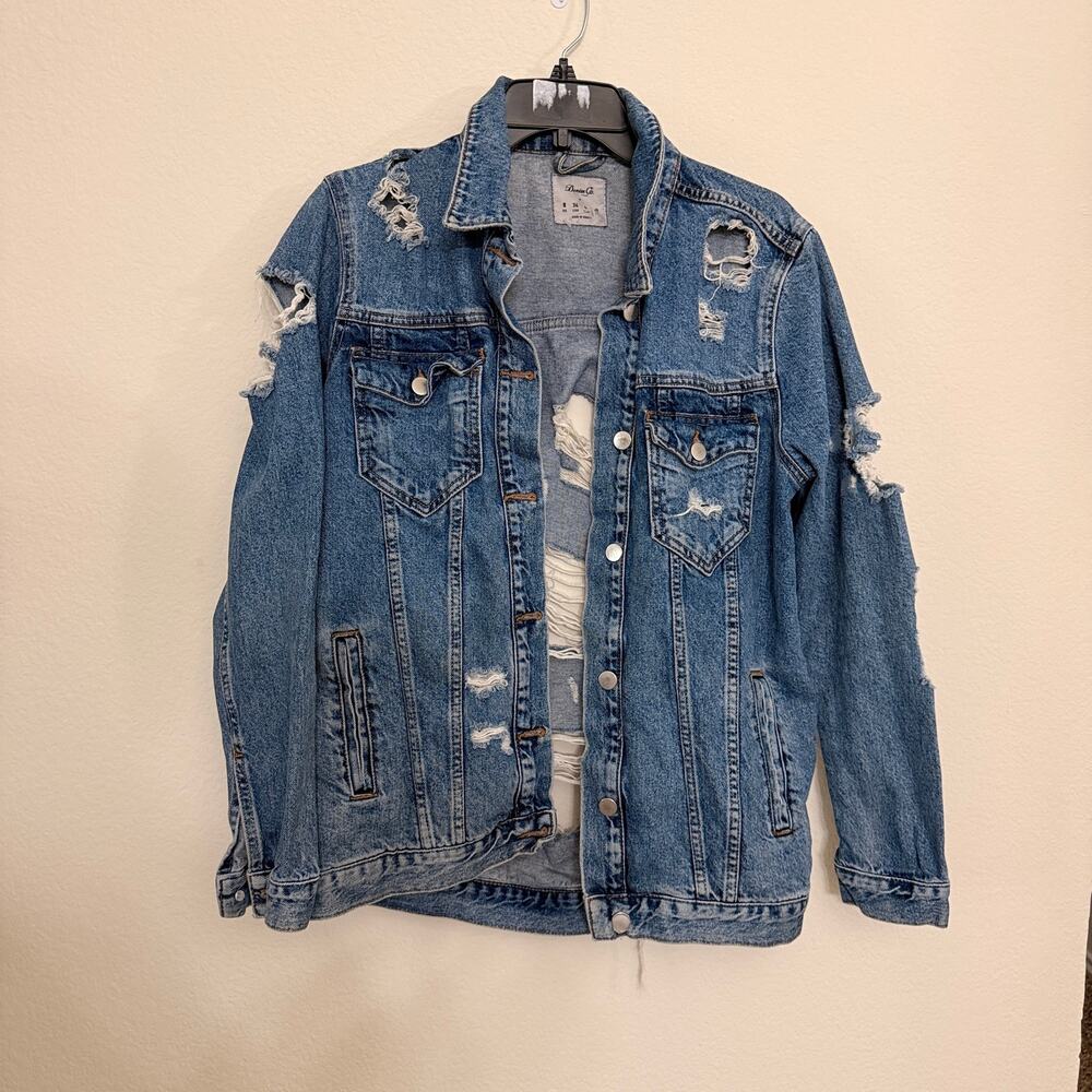 Denim Co Distressed Denim Jacket - US Size 4